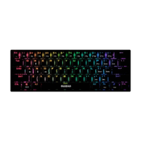 Teclado Gamer Gamdias Hermes E3 RGB Mecânico USB Switch Blue - Preto