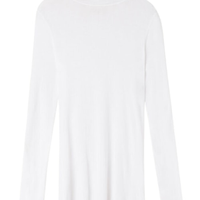 Blusa Manga Comprida Gola Alta Com Cashmere - Branco