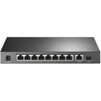 Switch TP-Link 8 Portas PoE + 10/100/1000 Mbps RJ45 + 1 Slot SFP Gigabit + 1 10/100/1000 Mbps RJ45