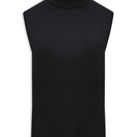 Blusa Feminina Gola Alta Puro Cashmere - Preto