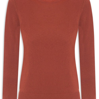 Suéter Feminino Puro Cashmere - Marrom