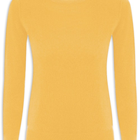 Suéter Feminino Puro Cashmere - Amarelo