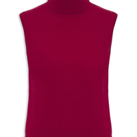 Blusa Feminina Gola Alta Puro Cashmere - Vermelho