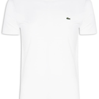 Camiseta Masculina Regular Fit Gola Redonda Em Algodão Pima - Branco