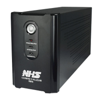Nobreak NHS Compact Plus II 1400VA E. Bivolt S. 120v ou 220v (via jumper interno) Bateria Selada 2 x 7Ah - 90.C0.014109