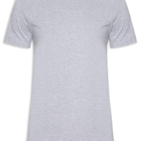 Camiseta Masculina Básica De Algodão Gola Careca - Cinza