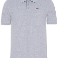 Polo Masculina Levi´s Housemark Classic Fit HM Com Logo - Cinza
