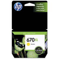 Cartucho de Tinta HP 670XL Amarelo ( CZ120AB )