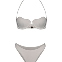 Top biquíni Conchas - Off White