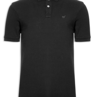 Polo Masculina Lhama Malha Piquet - Preto