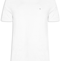 Camiseta Masculina Ck Meia Malha - Branco