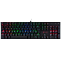 Teclado Mecânico Redragon Mitra Switch Blue RGB C/Fio Preto