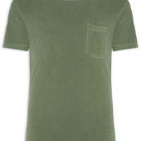 Camiseta Masculina Double Face Every Choise Manga Curta - Verde