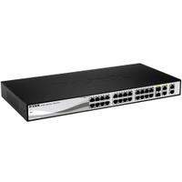 Switch Gerenciável D-Link DES-1210-28 24 Portas 10/100 2 Portas 10/100/1000 e 2 Portas 10/100/1000 Combo SFP