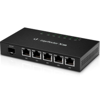 Roteador Ubiquiti ER-X-SFP EdgeRouter 5 Portas Gigabit PoE RJ45 C/ 1P SFP PoE