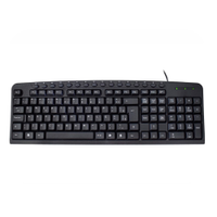 Teclado Membrana K-mex KM-3928 Multimídia C/Fio Preto