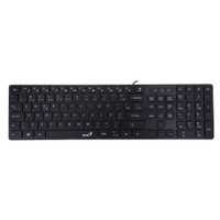 Teclado Membrana Genius SlimStar 126 C/Fio Preto