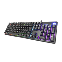 Teclado Membrana Gamer HP K500F Led C/Fio Preto