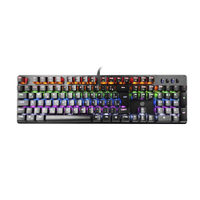 Teclado Mecânico HP GK100 LED Switch Blue C/Fio Preto