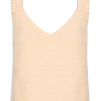 Blusa Feminina Com Alça Franzida - Amarelo