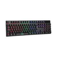 Teclado Mecânico Dazz Cybertronic Switch Content Blue Rainbow C/Fio Preto