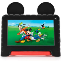 Tablet Multilaser Mickey NB367 Quad Core 1GB RAM Android 11 Go 2MP Bluetooth 32GB Tela 7" - Preto