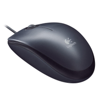 Mouse USB Logitech Confortable M100 C/ Fio 1000 DPI - Preto