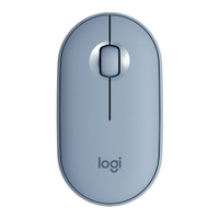 Mouse Logitech Bluetooth Pebble M350 Silent 3 Botões 1000 DPI - Azul Acinzentado