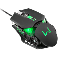 Mouse Gamer 3200DPI USB Multimídia 4 Cores LED Warrior Keon Multilaser MO267 Preto