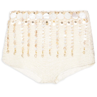 Short Feminino Bordado - Off White