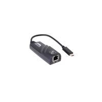 Adaptador de Rede Multilaser WI423 USB Tipo-C (m) x RJ45 (f) 10/100/1000 Gigabit - Preto