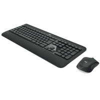 Kit Teclado e Mouse Logitech Wireless Multimídia MK540 Advanced Preto