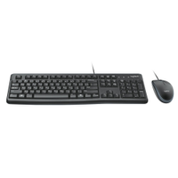 Kit Teclado e Mouse Logitech C/Fio MK120 USB Preto - MK120