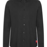 Camisa Social Masculina Manga Longa Ermo - Preto