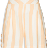 Short Feminino Linho estampa Horizonte - Bege