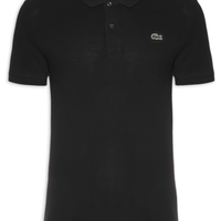 Polo Masculina Slim Fit Em Petit Piquet - Preto