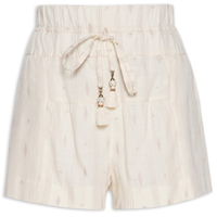 Short Feminino Bordado Caminhos - Bege