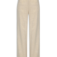 Calça Feminina Wide Leg Micro Pregas Highline - Dourado