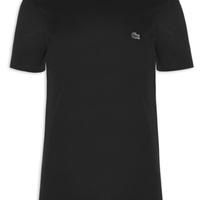 Camiseta Masculina Regular Fit Gola Redonda Em Algodão Pima - Preto