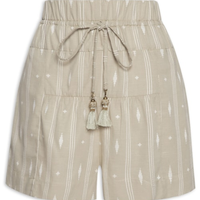 Short Feminino Bordado Caminhos - Verde