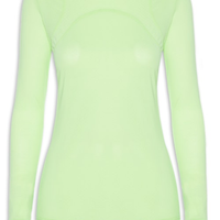 Camiseta Feminina Manga Longa Lisa - Verde