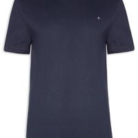 Camiseta Masculina Básica Gola Careca - Azul