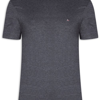 Camiseta Masculina Básica Gola Careca - Cinza