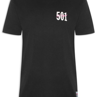 Camiseta Masculina Vintage Fit Graphic Tee - Preto
