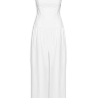 Macacão Feminino Perna Ampla - Off White