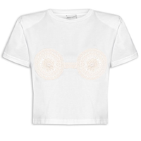 Camiseta Feminina Knitwear - Branco
