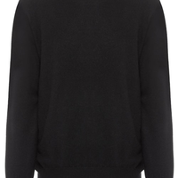Suéter Masculino Puro Cashmere Gola Careca - Preto