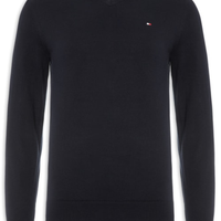 Suéter Masculino Signature V Neck - Azul