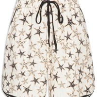 Short Feminino Estampa Estelar - Off White