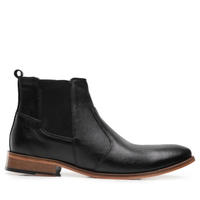 Bota Masculina Chelsea Couro - Preto